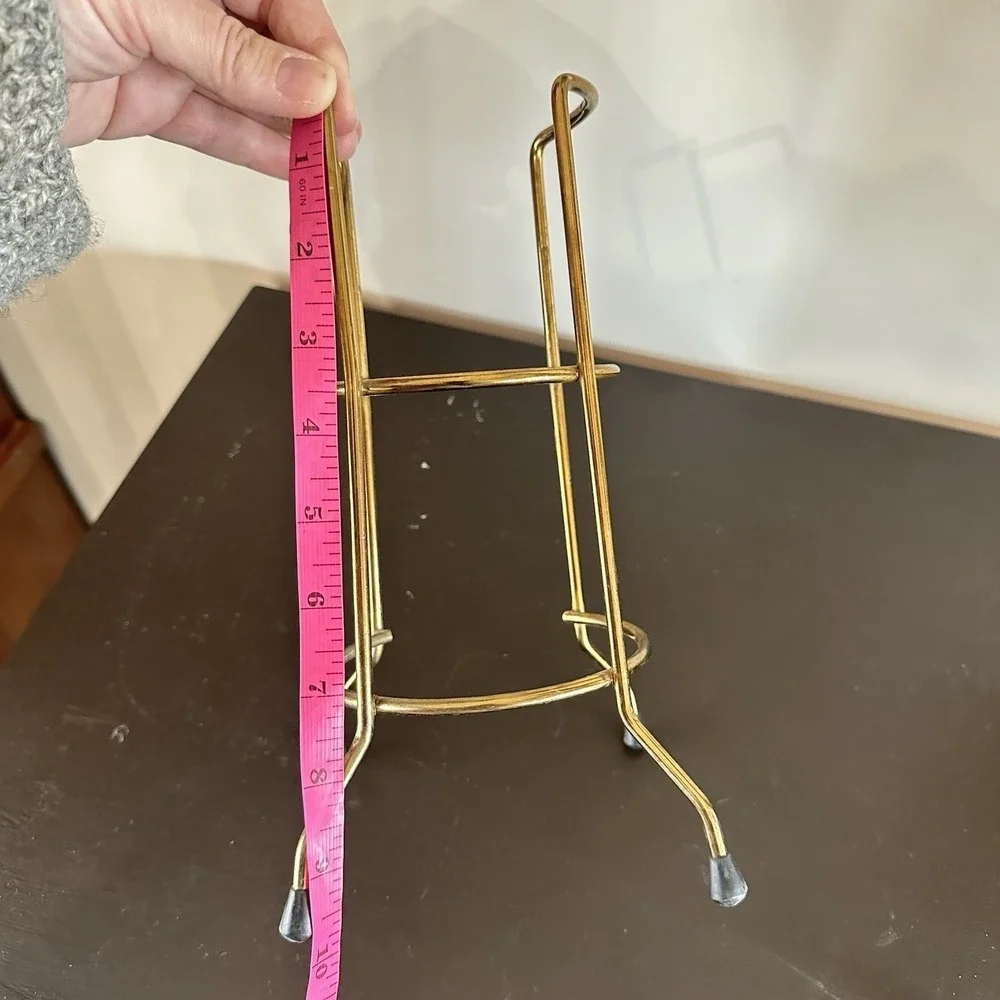 VTG Liquore Galliano Bottle Stand Gold‎ Metal 9.5